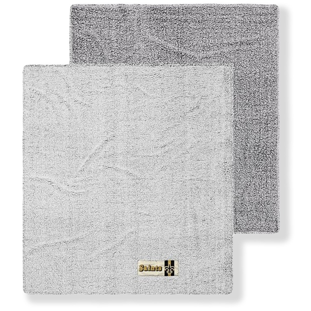 New Orleans Saints FOCO NFL 60" x 70" Sherpa Throw / Blanket - NWT #48162-STOR2 - Picture 2 of 3